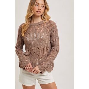 Sheer Open Knit Sweater